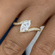 Diamond Bypass Ring 1 ct Yellow Gold