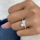Promise Ring 1.7ct TCW, 14K Gold