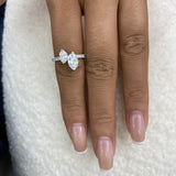 Promise Ring 1.7ct TCW, 14K Gold