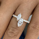 Diamond 2 Stone Ring 1.4 ct Rose Gold