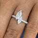 Diamond 2 Stone Ring 1.3 ct White Gold