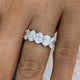 Diamond Band Ring 2.6 ct White Gold