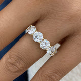 Diamond Band Ring 3.5 ct Yellow Gold