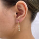 Diamond Dangle Earrings 0.6 ct Yellow Gold