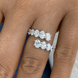 Diamond Band Ring 1.9 ct White Gold