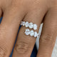 Diamond Band Ring 1.9 ct White Gold
