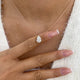 Diamond Pendant Necklace 2 ct Rose Gold