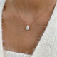 Diamond Pendant Necklace 2 ct Rose Gold
