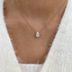 Diamond Pendant Necklace 2 ct Rose Gold