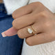 Promise Ring 0.7 ct TCW , Solid Gold 14k