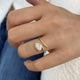 Promise Ring 0.7 ct TCW , Solid Gold 14k