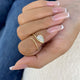 Promise Ring 0.7 ct TCW , Solid Gold 14k