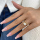 Promise Ring 0.7 ct TCW , Solid Gold 14k