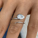 Diamond Promise Ring 0.7 ct White Gold