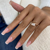 Engagement Ring 0.8ct TCW, 14K Gold