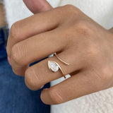Engagement Ring 0.8ct TCW, 14K Gold