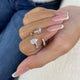 Toi-et Moi Ring 1.8 ct TCW , Solid Gold 14k