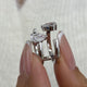 Toi-et Moi Ring 1.8 ct TCW , Solid Gold 14k