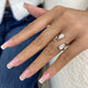 Toi-et Moi Ring 1.8 ct TCW , Solid Gold 14k