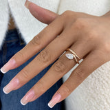 Solitaire Ring 0.8 ct TCW , Solid Gold 14k