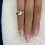 Solitaire Ring 0.8 ct TCW , Solid Gold 14k