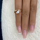 Solitaire Ring 0.8 ct TCW , Solid Gold 14k