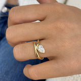 Engagement Ring 0.7ct TCW, 14K Gold