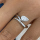 Diamond Solitaire Ring 0.7 ct White Gold