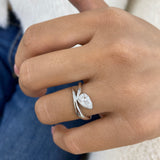 Engagement Ring 0.8ct TCW, 14K Gold