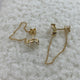 Diamond Chain Earrings 1.3 ct Yellow Gold