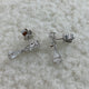 Diamond Drop Earrings 2.3 ct White Gold