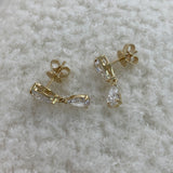 Diamond Drop Earrings 2.3 ct Yellow Gold