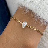 Diamond Chain Bracelet 0.8 ct Yellow Gold