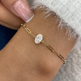 Diamond Chain Bracelet 0.7 ct Yellow Gold