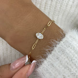 Diamond Chain Bracelet 0.7 ct Yellow Gold