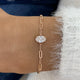 Diamond Chain Bracelet 0.7 ct Rose Gold