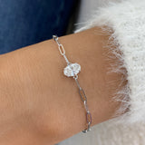 Diamond Chain Bracelet 0.7 ct White Gold