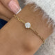 Diamond Chain Bracelet 0.9 ct Yellow Gold