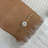 Diamond Chain Bracelet 0.9 ct Yellow Gold