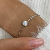 Diamond Chain Bracelet 0.9 ct White Gold