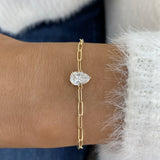 Diamond Chain Bracelet 0.9 ct Yellow Gold