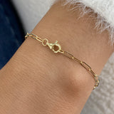 Diamond Chain Bracelet 0.9 ct Yellow Gold