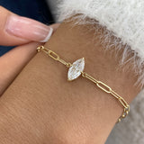 Diamond Chain Bracelet 0.8 ct Yellow Gold