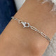 Diamond Chain Bracelet 0.9 ct White Gold