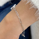 Diamond Chain Bracelet 0.9 ct White Gold