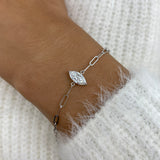 Diamond Chain Bracelet 0.9 ct White Gold