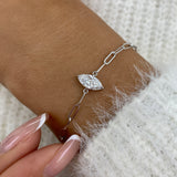 Diamond Chain Bracelet 0.9 ct White Gold