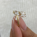 Ring 3.7ct TCW, 14K Gold