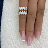 Ring 3.7ct TCW, 14K Gold