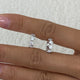 Diamond Cuff Earrings 1.03 ct White Gold